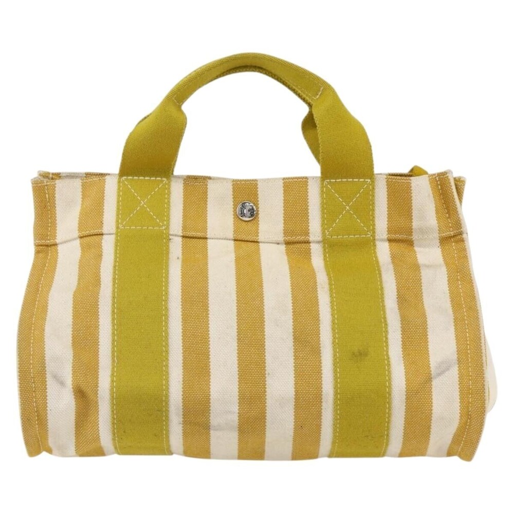 Hermes Cannes Tote Printed Toile GM